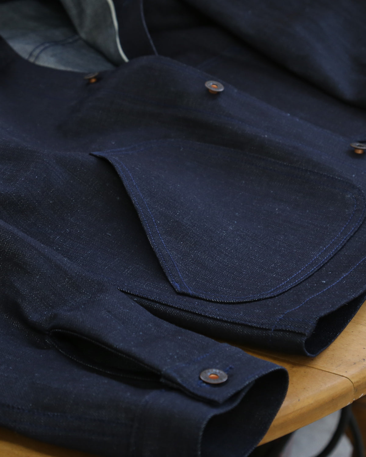 Tarmac X132 13.75 Oz Slub Dark Indigo Warp Gray Weft Selvedge