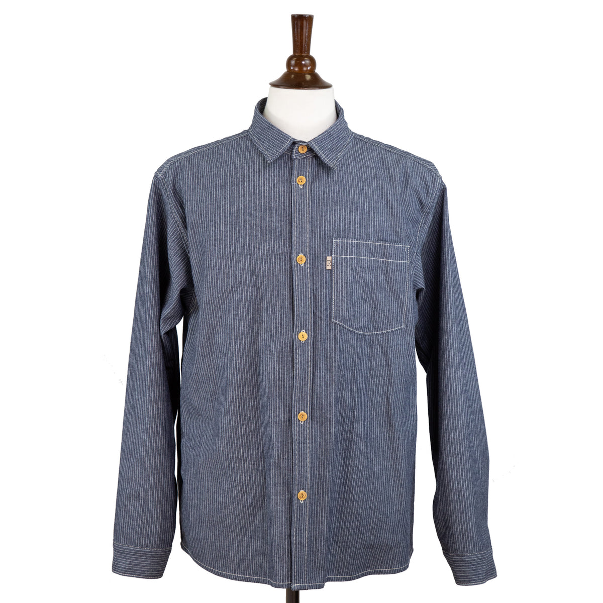 Front of Speed Prewashed Pin Stripe Shirt