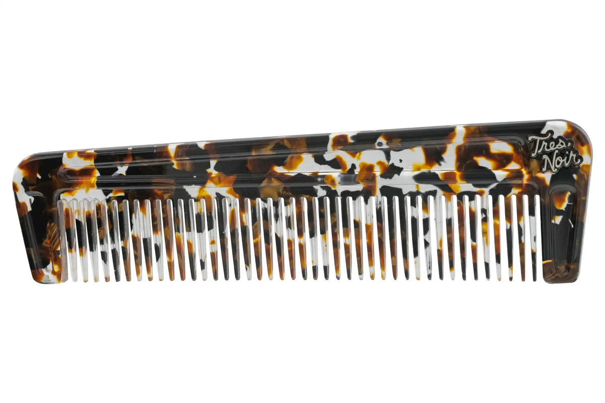 Close Up of Tres Noir Pocket Comb - Monarch