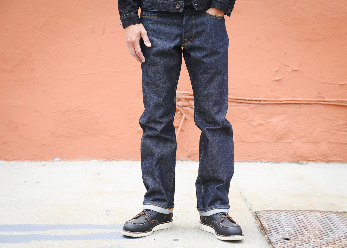 Rebels straight leg selvedge denim jeans