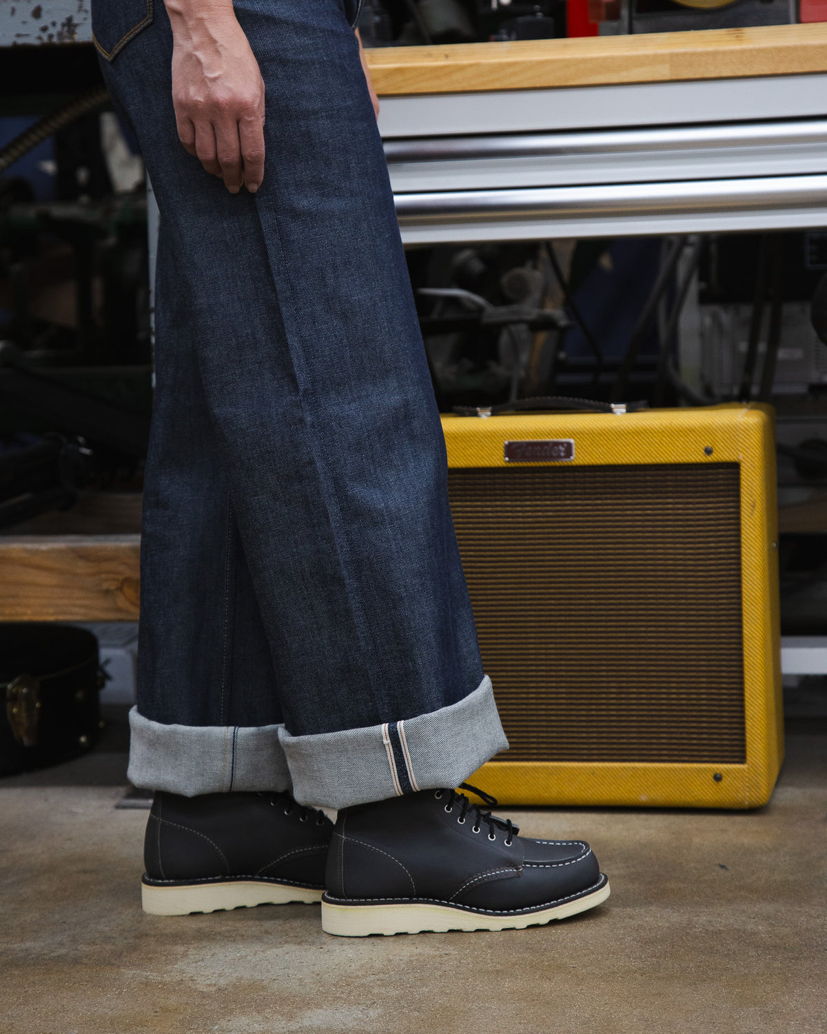Lifestyle Photo of Cuff Detail of Emily X114 Jeans