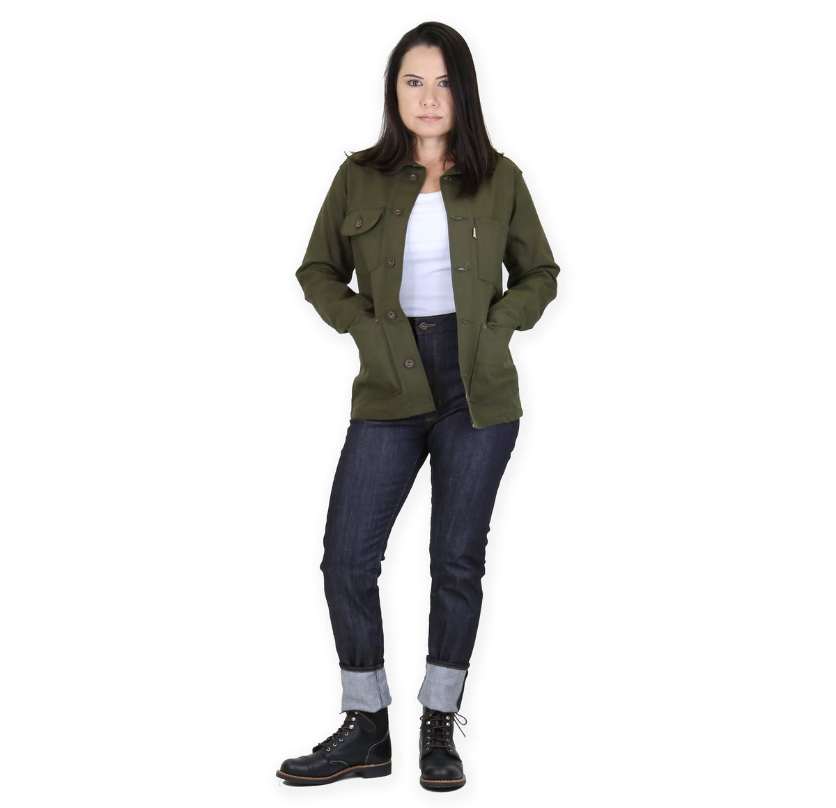 Women's Chore Coat 12oz Seaweed